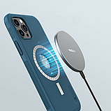 Захисний чохол Nillkin для iPhone 12 Pro Max (6.7 ") Super Frosted Shield Pro Magnetic Case Blue, фото 5