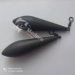Коропове грузило Modern-Fishing — "Long Cast" порошкова фарба "Green Powder 130 г