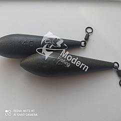 Коропове грузило Modern-Fishing — "Long Cast" порошкова фарба "Green Powder 140 г