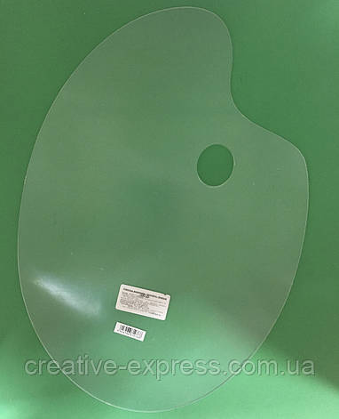 Палітра акр. прозора плоска, 40х28см., (товщина 2мм.), D. K. ART & CRAFT, фото 1