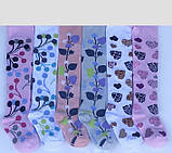 Бавовняні колготки для дівчаток із різними візерунками 92-98, фото 2