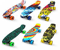 Скейт пенниборд Маратон Penny Zetra, світяться колеса