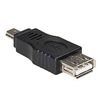 Перехідник usb af (мама) - mini usb (тато)