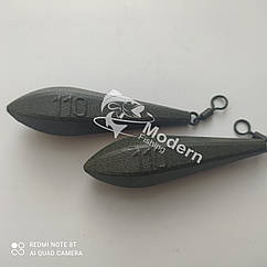 Коропове грузило Modern-Fishing — "Long Horizon" порошкова фарба "Green Powder" 110 г