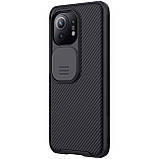Захисний чохол Nillkin для Xiaomi Mi 11 (CamShield Pro Case) Black з захистом камери, фото 4