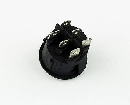 Кнопка дитячого електромобіля 6 pin кругла 2 положення, фото 3