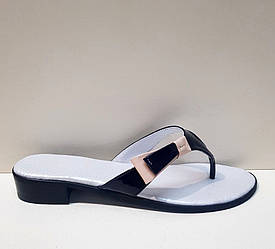 STTOPA Розміри 36-43. Шльопанці великих розмірів шкіряні. 116-3643 Пудрові Сині