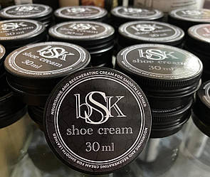 Фарба крем для гладкої шкіри 30 мл чорна bsk-color