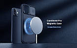 Магнітний чохол Nillkin для iPhone 12 mini (5.4 ") (CamShield Pro Magnetic Case) Blue з захистом камери, фото 7