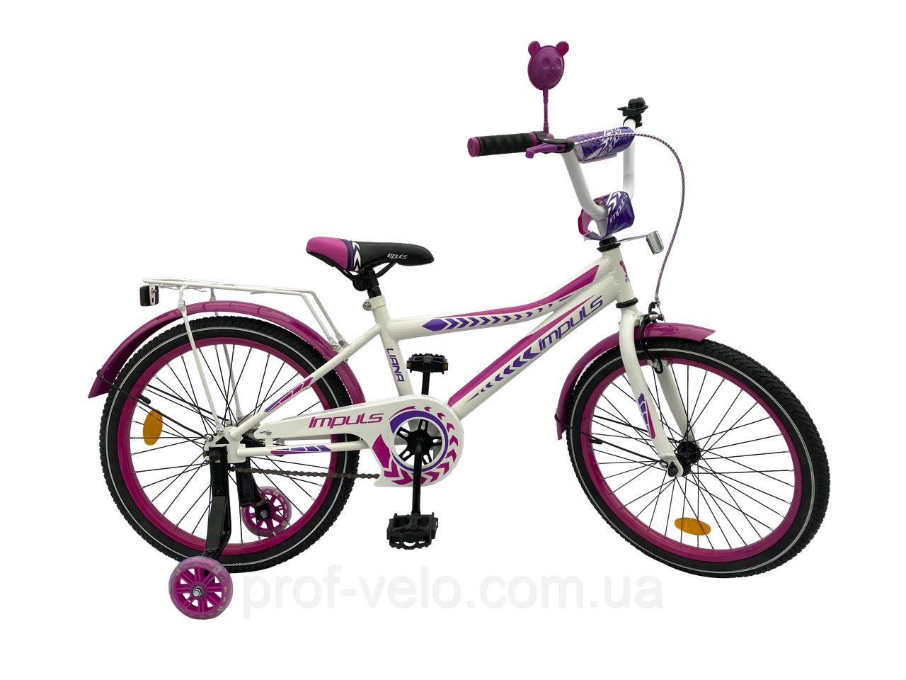 ВЕЛОСИПЕД ДИТЯЧИЙ IMPULS CL Liana 20Д. Біло-фіолетовий