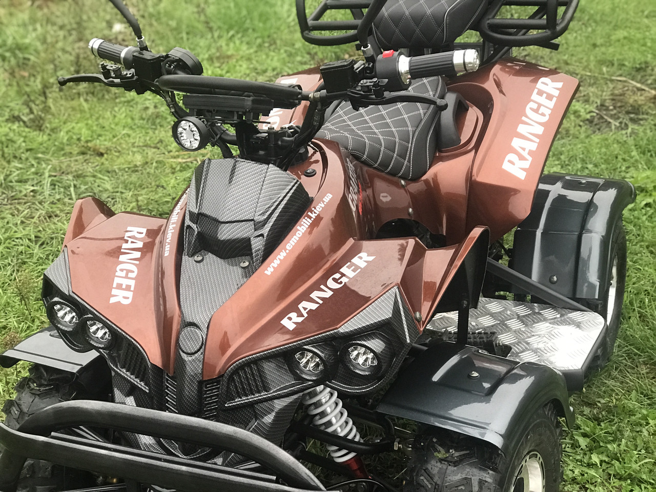 Електроквадроцикл CRAFTER RANGER 60 V 2000 W, рекуперація, підсвітка радіаторної решітки, крила, фото 1