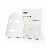 Croma - Маска для лица на нетканой основе с экстрактом зеленого чая Face Mask with Green Tea