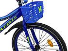 Велосипед дитячий IMPULS SP LEON 20" синьо-салатовий, фото 5