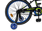 Велосипед дитячий IMPULS SP LEON 20" синьо-салатовий, фото 7