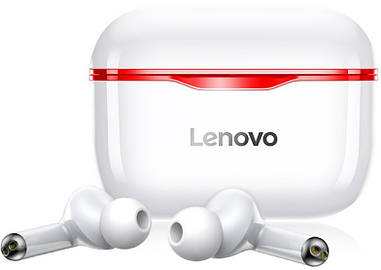 Бездротові Bluetooth-навушники Lenovo LivePods LP1 | IPX4 | Червоний