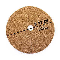 Кришка на 10л GrowBag з кокосового волокна 23 см / Мат для мульчування