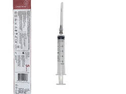 Шприц 3-х компонентний одноразовий стерильний Umedo Group 5 мл з голкою Luer Slip 22G (0,7*38 )