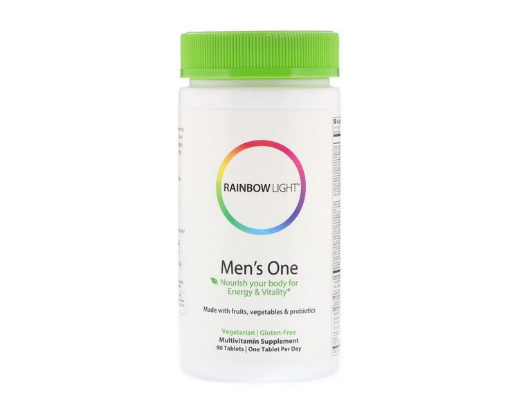 Витамины для мужчин Rainbow Light Men's One 90 таб Минеральный комплекс для спортсменов - фото 2 - id-p1374432570
