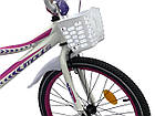 Велосипед дитячий IMPULS SP Liana 20Д. Біло-фіолетовий, фото 4
