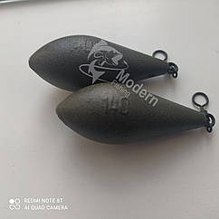 Коропове грузило Modern-Fishing — "Fat Long Cast" порошкова фарба "Green Powder 140г