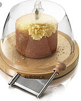 Нож -доска жироль с крышкой для нарезки швейцарского сыра Tet de Moine (Boska, Holland)
