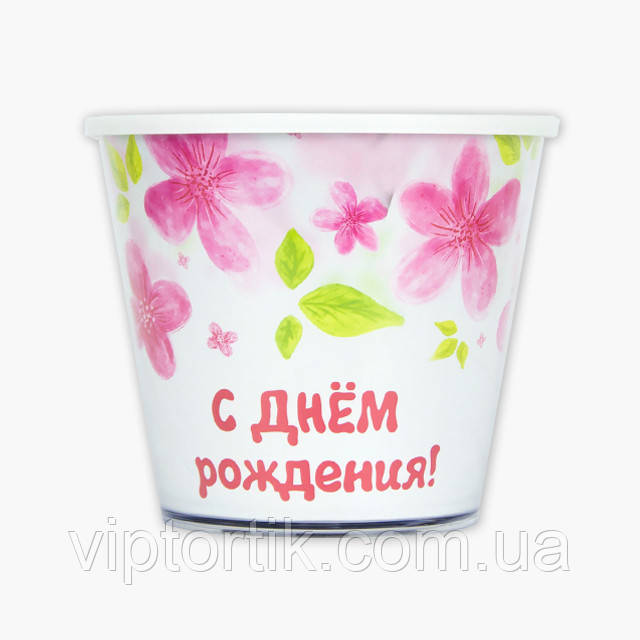 СМІУЛ "З днем народження. Рожеві квіти ", фото 1