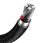 Кабель для швидкої зарядки USB на Type-C BASEUS 6A 66W Cafule Series Metal Data Cable 1м (чорний), фото 9