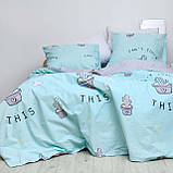 Двоспальна постільна білизна Вилюта "Cactus" ранфорс, фото 4