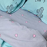 Двоспальна постільна білизна Вилюта "Cactus" ранфорс, фото 6