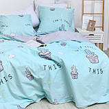 Двоспальна постільна білизна Вилюта "Cactus" ранфорс, фото 7