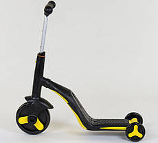 Самокат дитячий 3 в 1 Best Scooter JT 10993, жовтий, фото 5