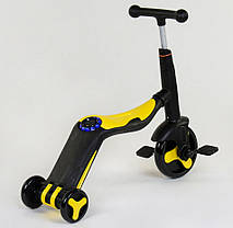 Самокат дитячий 3 в 1 Best Scooter JT 10993, жовтий, фото 6