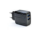 Зарядний пристрій USB 4you A24 (2.4A, Smart IC, Auto ID, покращена плата, 2USB, Led підсвічування), фото 3