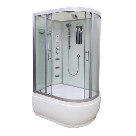 Душовий бокс Veronis BV-5-120 white (L) 120х80х220, фото 1