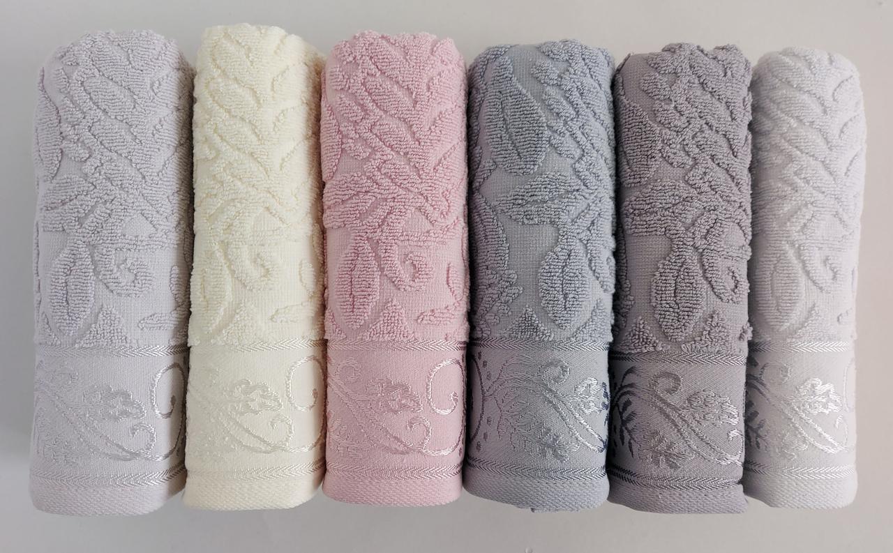 Банні махрові рушники «Lux Cotton Sehrazat» 140*70 см (6 шт)
