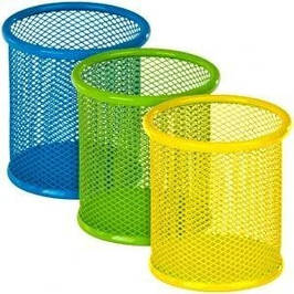 Кольорові склянки для ручок, канцелярські набори , підставки настільні дитячі