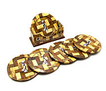 Підстаканники набір 6 шт (11,5х5,5х9,5 см)(в'єтнам)