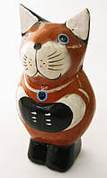 Дерев'яна фігурка "кіт" (c 147) (10 см) (індонезія)
