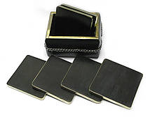 Підстаканник чорне дерево (11х8,5х8,5 см)