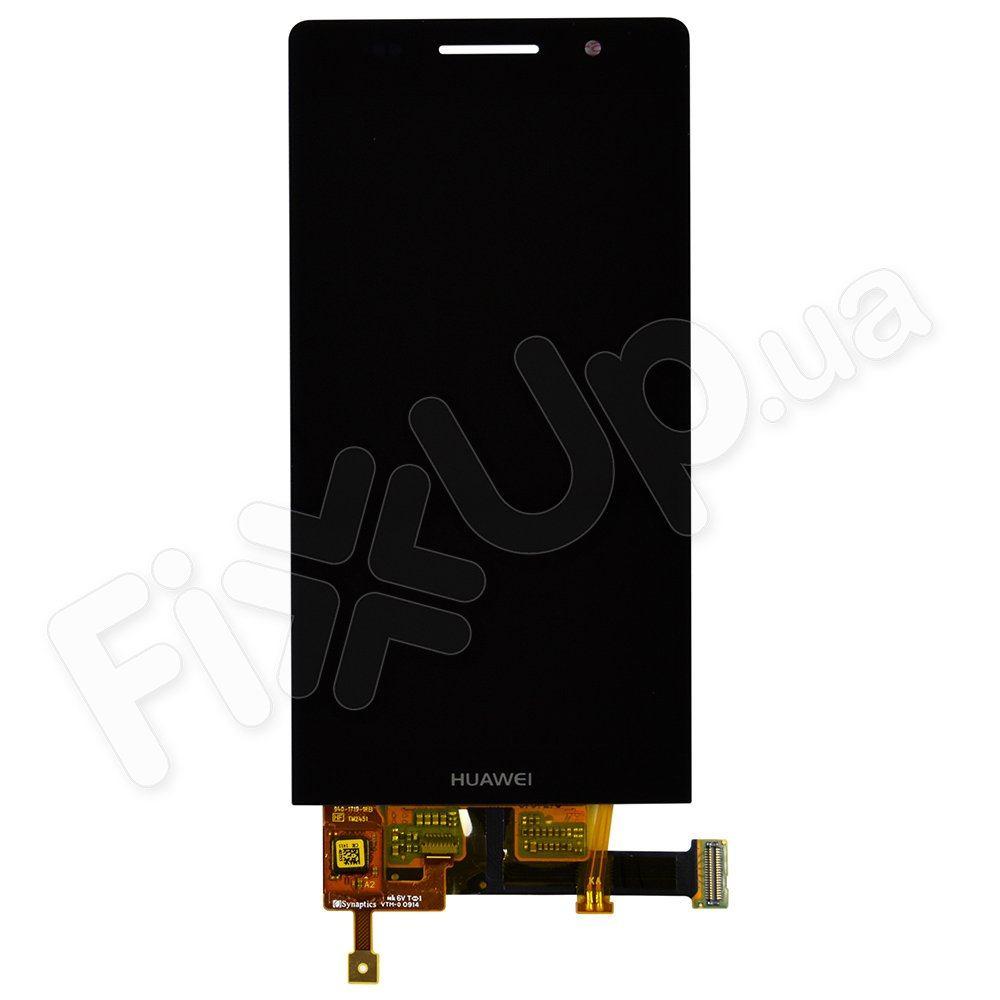 Дисплей Huawei Ascend P6-U06 с тачскрином в сборе, цвет черный