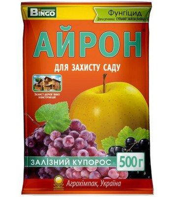 Фунгіцид Айрон (залізний купорос) 500 г, Агрохімпак, фото 1