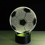 3D світильник, "М'яч", креативні подарунки хлопцеві, оригінальний подарунок хлопцю, подарунок для хлопця на ін, фото 5