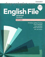 Рабочая тетрадь English File Fourth Edition Advanced Workbook with key