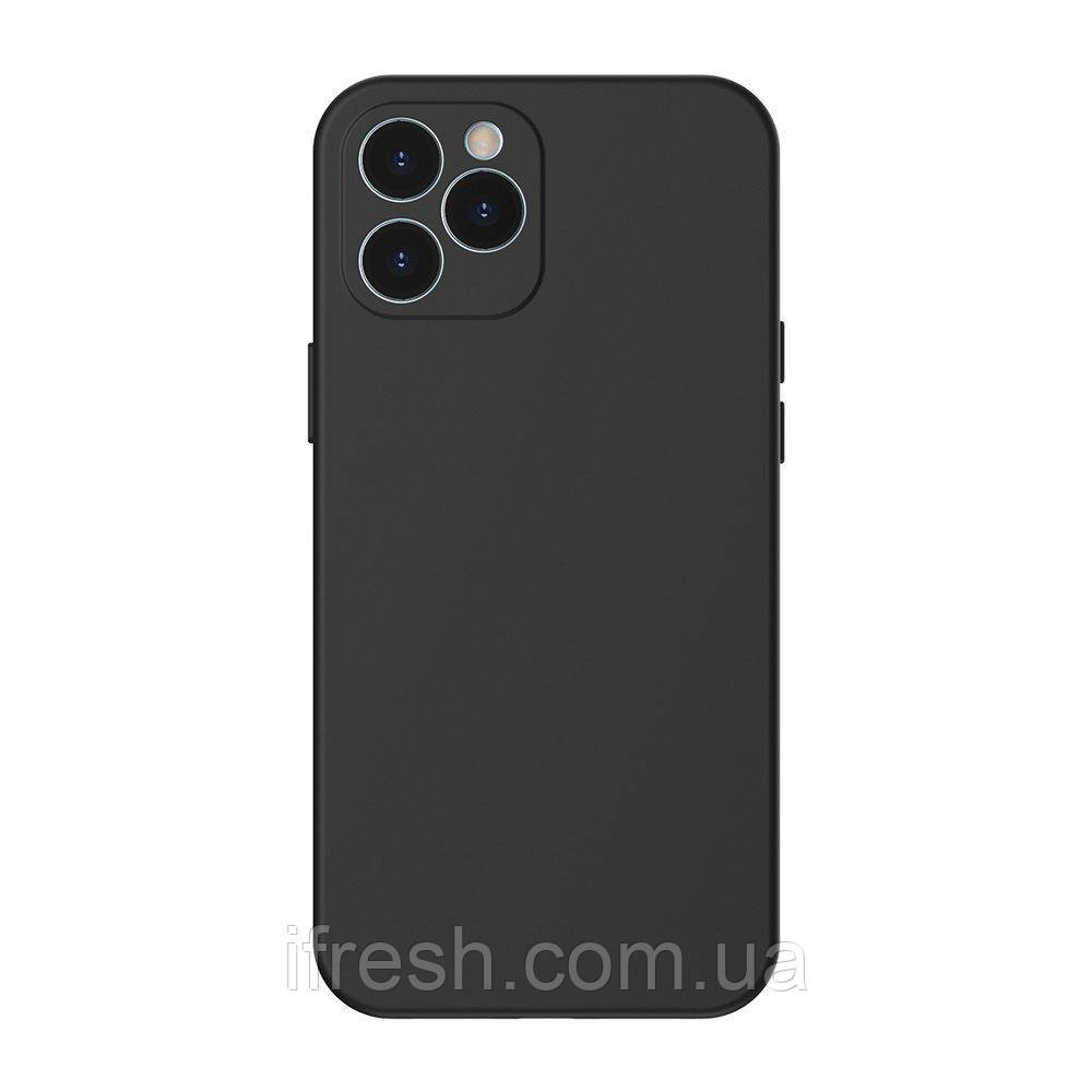 Чохол Baseus для iPhone 12 Pro Liquid Silica Gel, Classic black (WIAPIPH61P-YT01), фото 1