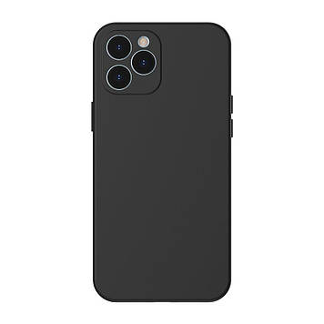 Чохол Baseus для iPhone 12 Pro Liquid Silica Gel, Classic black (WIAPIPH61P-YT01)