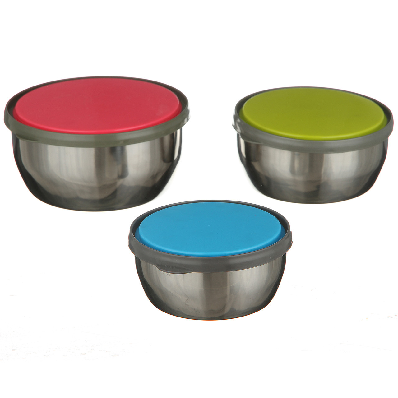 Набір судочків з нержавійки A-PLUS 3 шт (2058) B_1948, фото 1