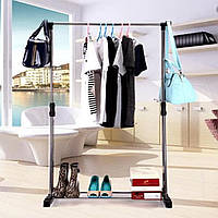 Телескопическая стойка-вешалка для одежды Double Pole Clothes Horse R29745 R_6831