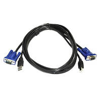 Кабель для KVM свича VGA + USB, 1.4м, 101839