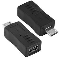 Перехідник адаптер miniUSB мама - тато microUSB