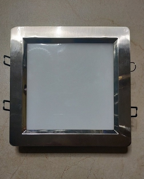 Світлодіодний світильник Horoz (HL686L) 15W 3000K квадрат. мат.хром (стельовий) Код.56830